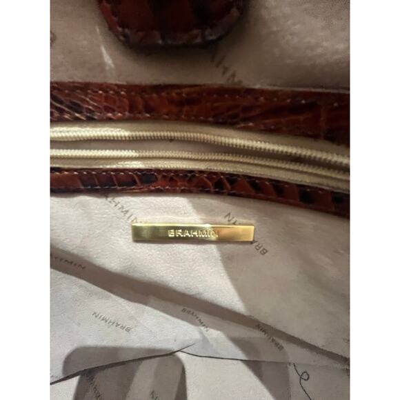 Brahmin Croc Embossed Large Bag - Picture 9 of 15